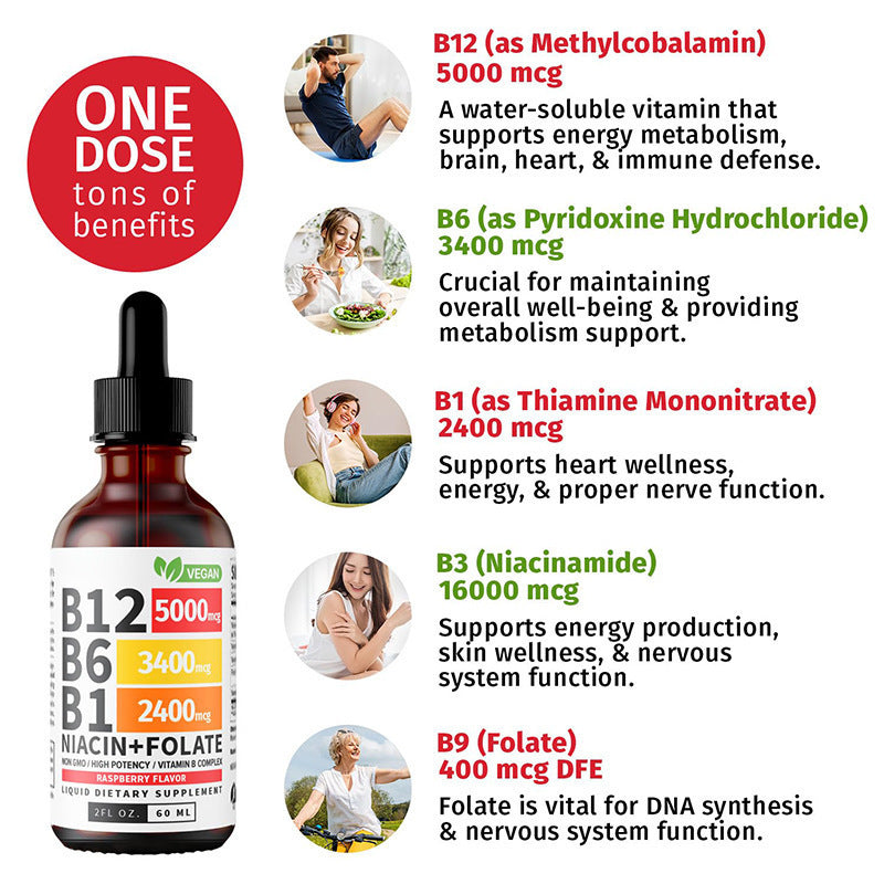 Vitamin B12 Liquid Supplement Drops