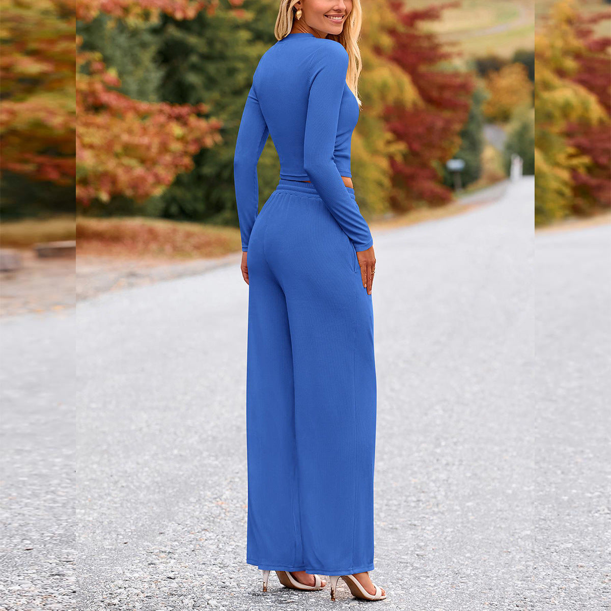 2-Piece Ribbed Lounge Set