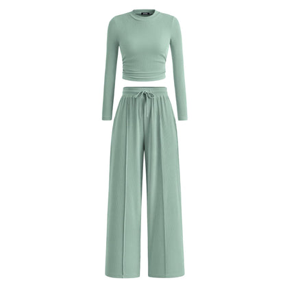 2-Piece Ribbed Lounge Set