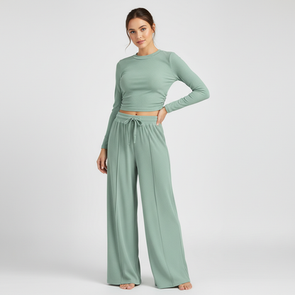 2-Piece Ribbed Lounge Set