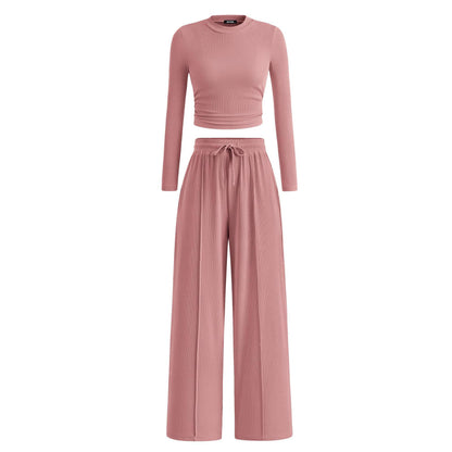 2-Piece Ribbed Lounge Set